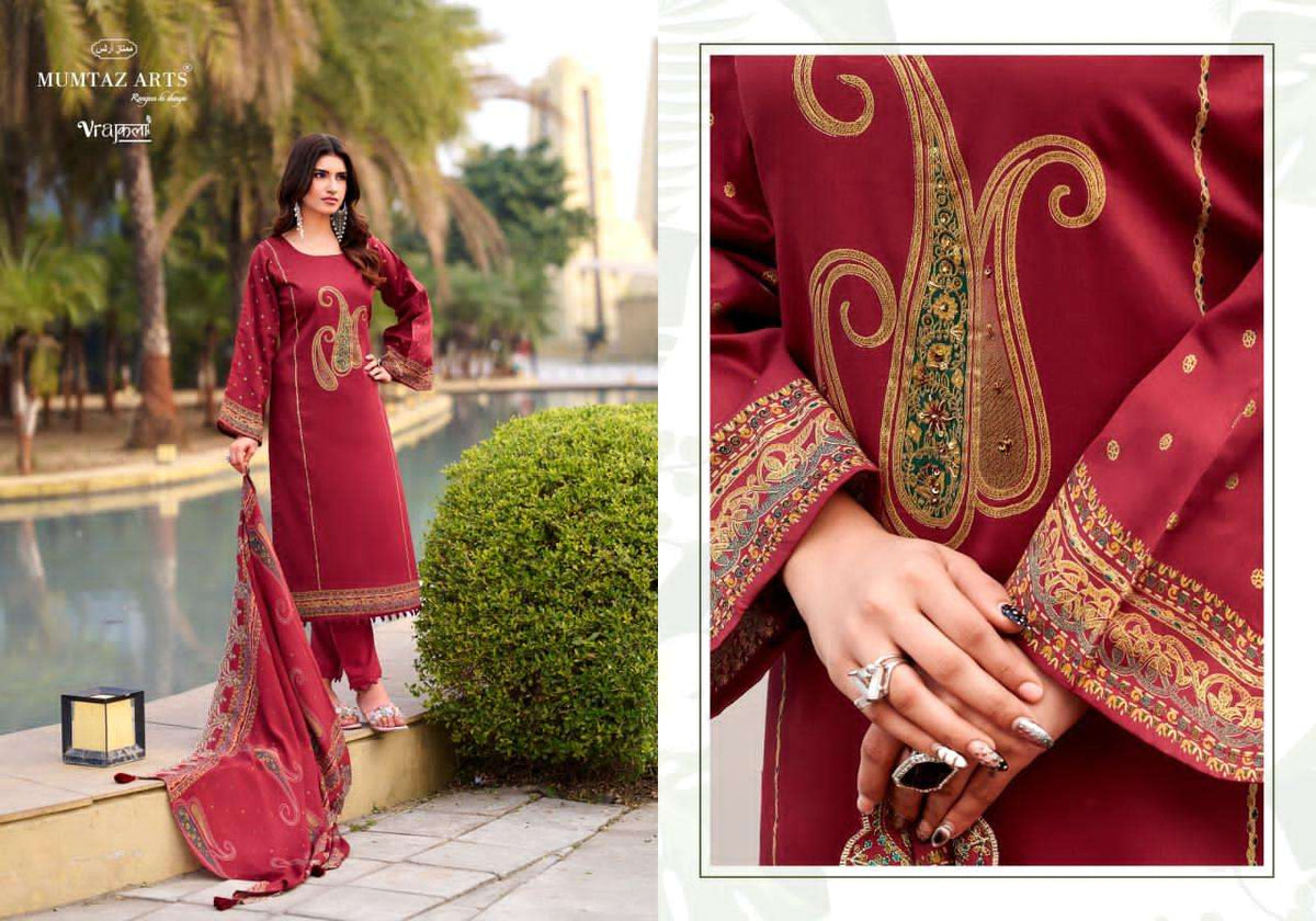 Mumtaz Arts Jannat Premium Dress Material - Amrah Wholesale
