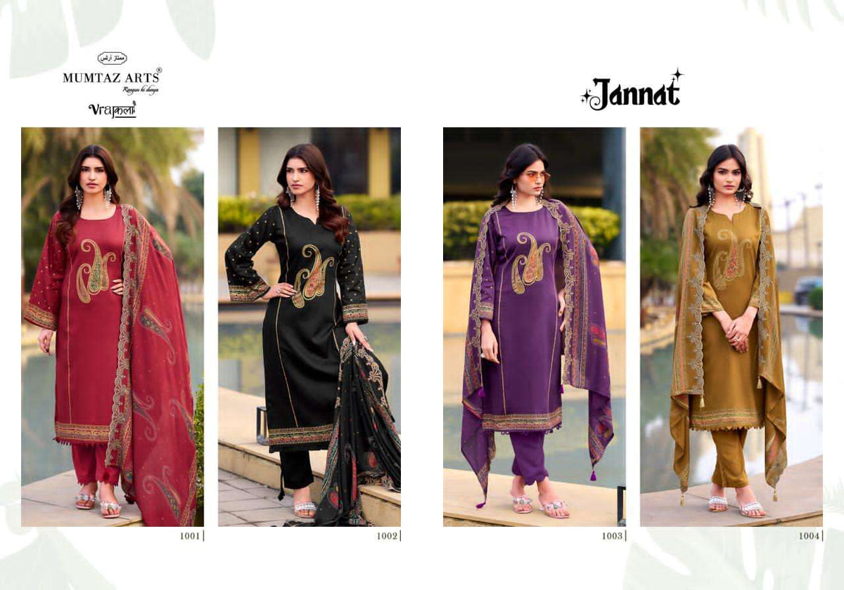 Mumtaz Arts Jannat Premium Dress Material - Amrah Wholesale