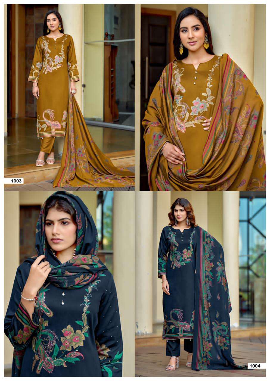 Mumtaz Arts Lazeez Viscose Jam Dress Material - Amrah Wholesale