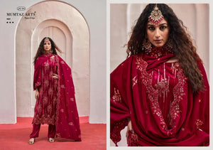 Mumtaz Arts Maahi Crush Velvet Dress Material