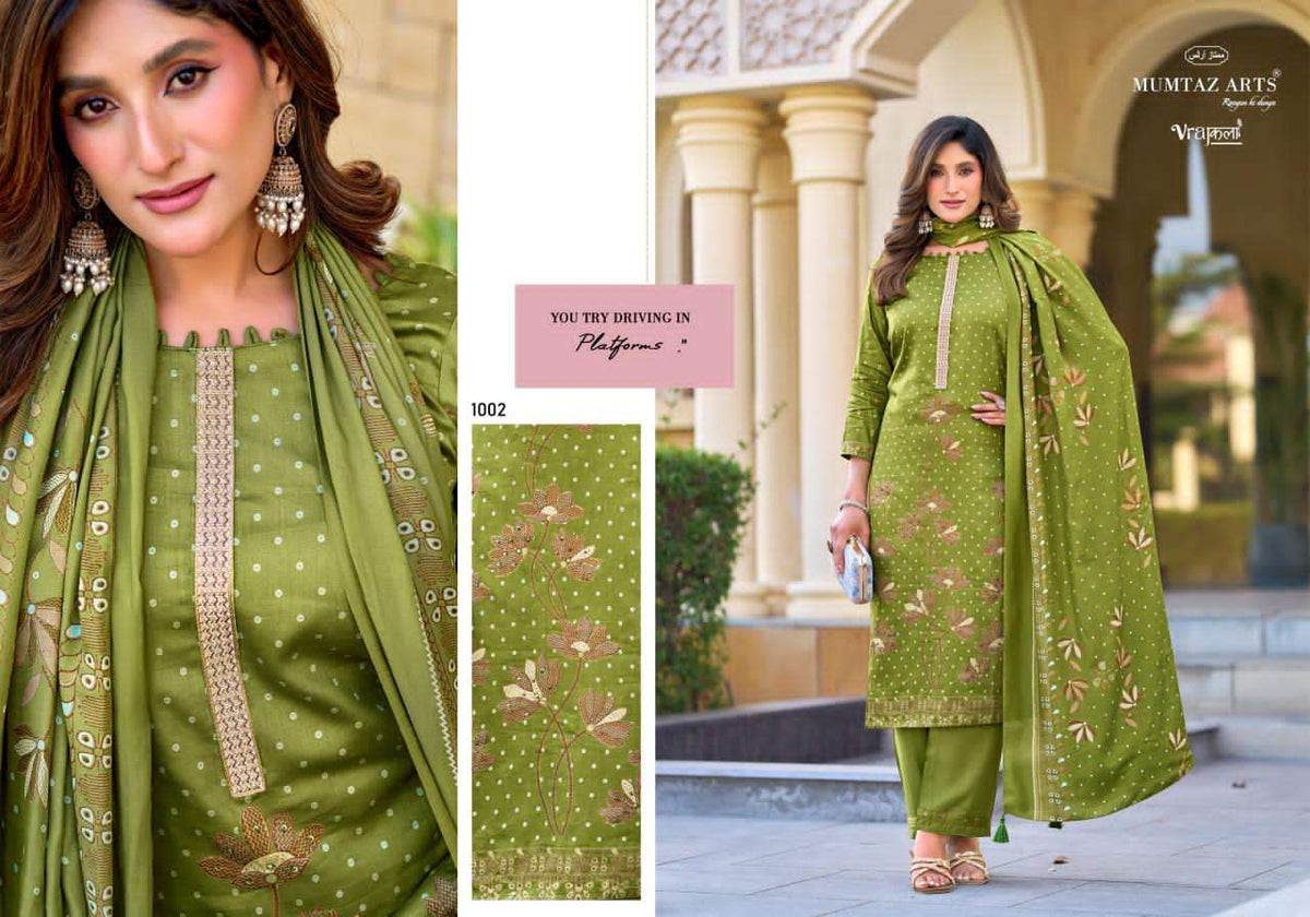 Mumtaz Arts Masakali Viscose Dress Material - Amrah Wholesale