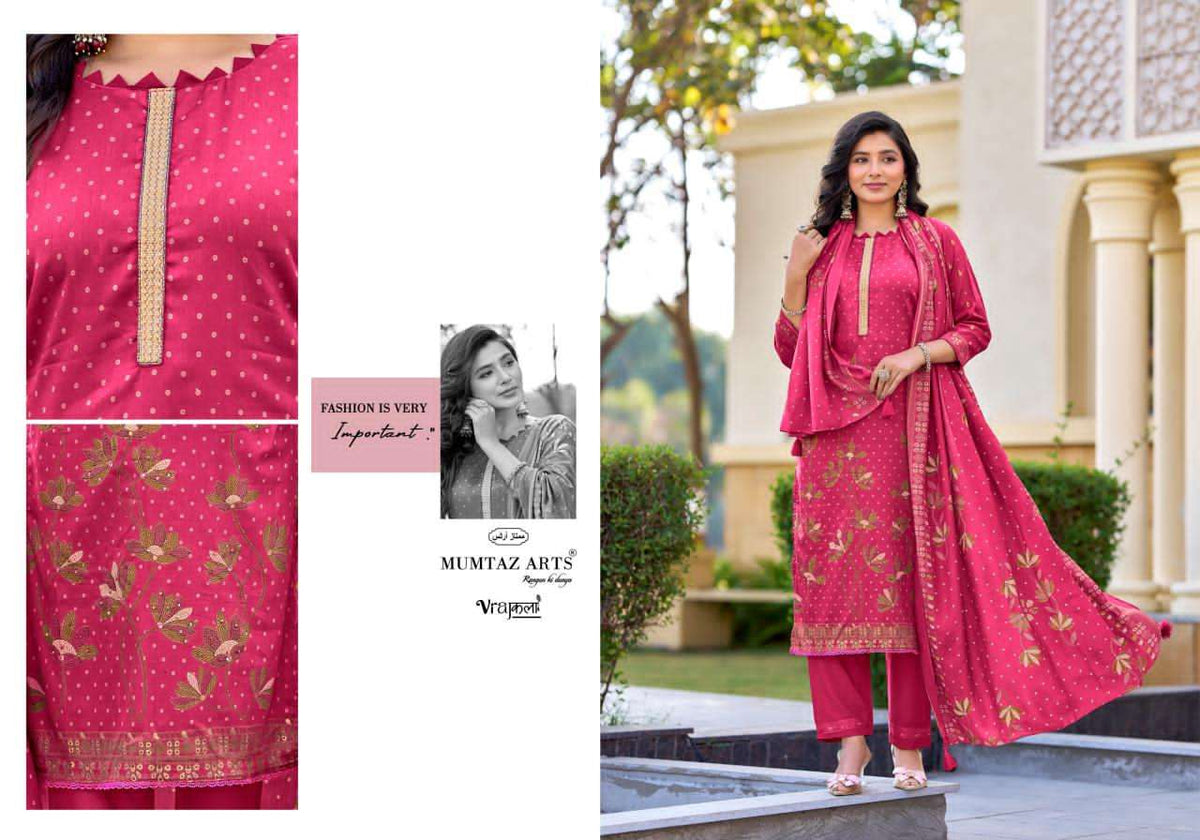 Mumtaz Arts Masakali Viscose Dress Material - Amrah Wholesale