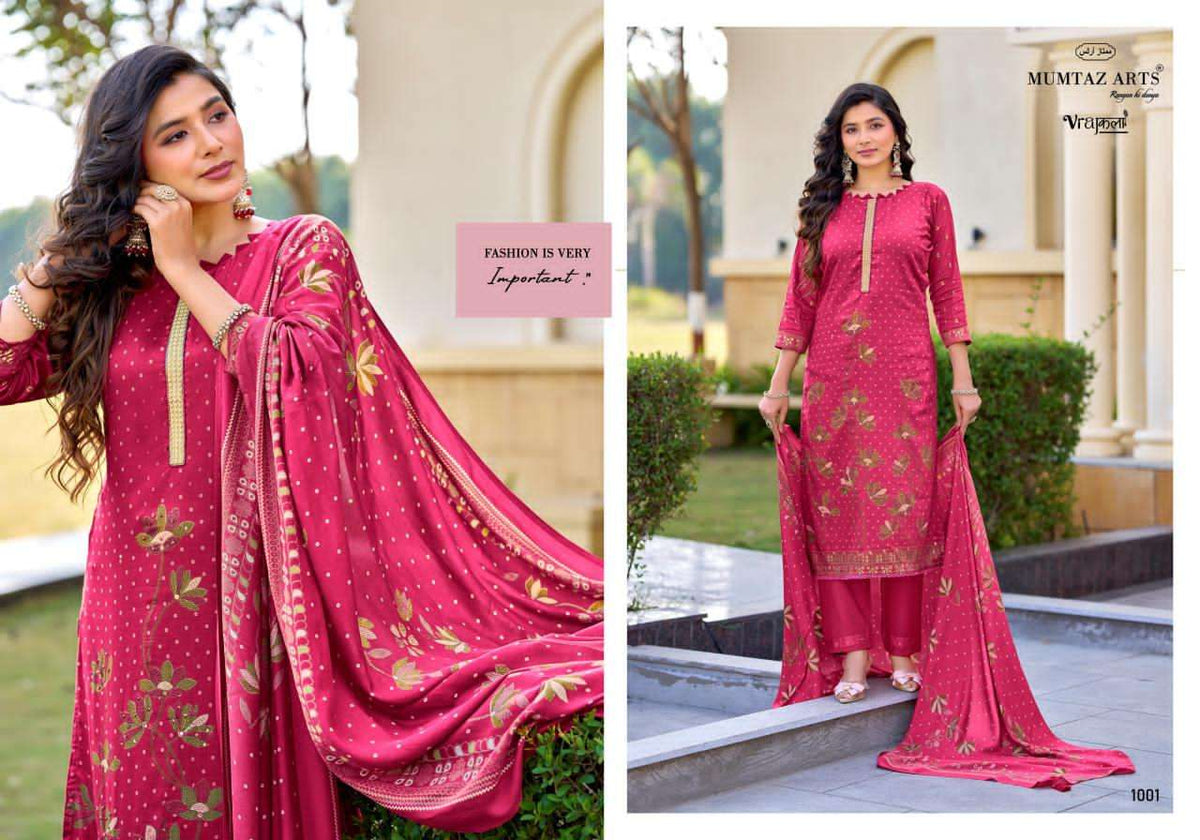 Mumtaz Arts Masakali Viscose Dress Material - Amrah Wholesale