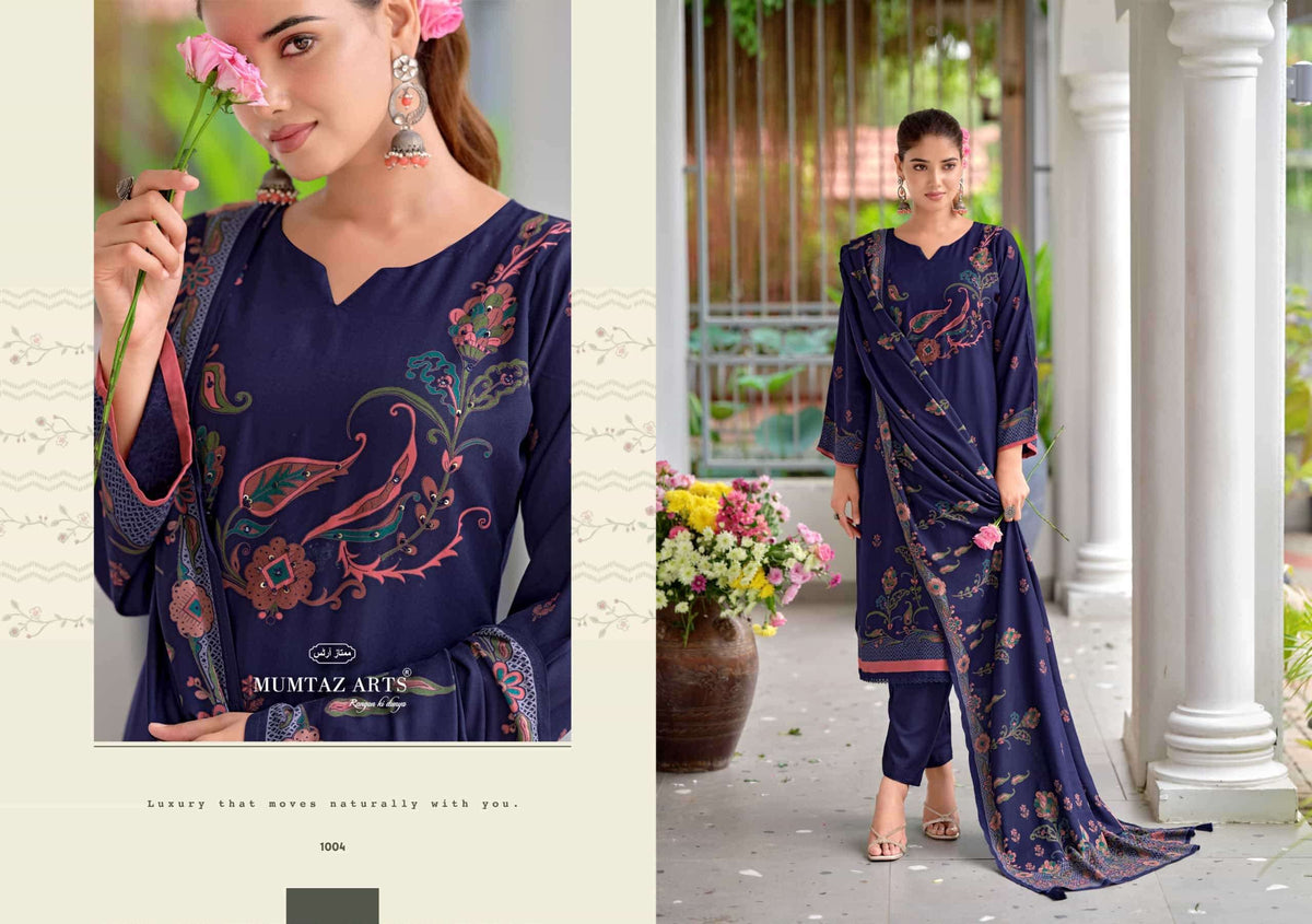 Mumtaz Arts Nayla Viscose Pashmina Unstitched Dress Material