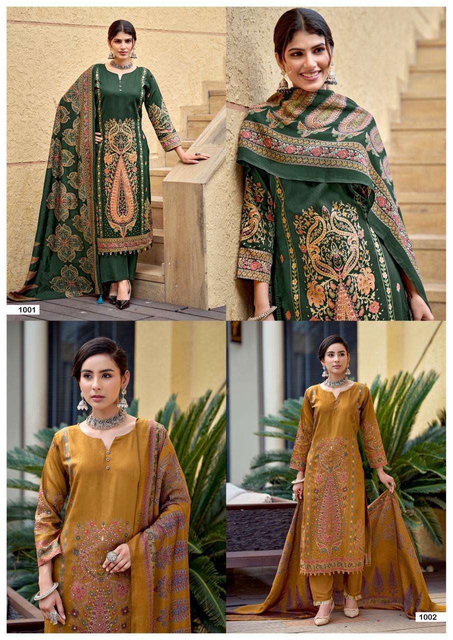Mumtaz Arts Saptrangi Viscose Dress Material - Amrah Wholesale