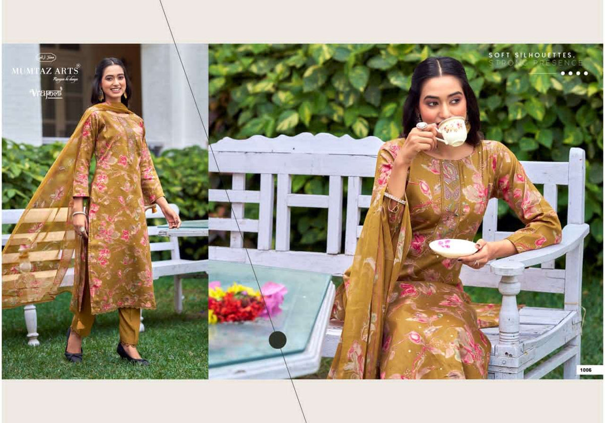 Mumtaz Arts Siya Silk Jam Satin Pakistani Suit - Amrah Wholesale