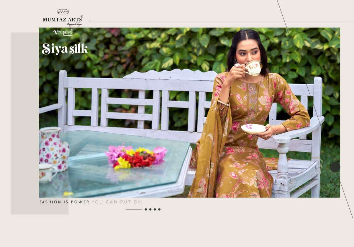 Mumtaz Arts Siya Silk Jam Satin Pakistani Suit - Amrah Wholesale