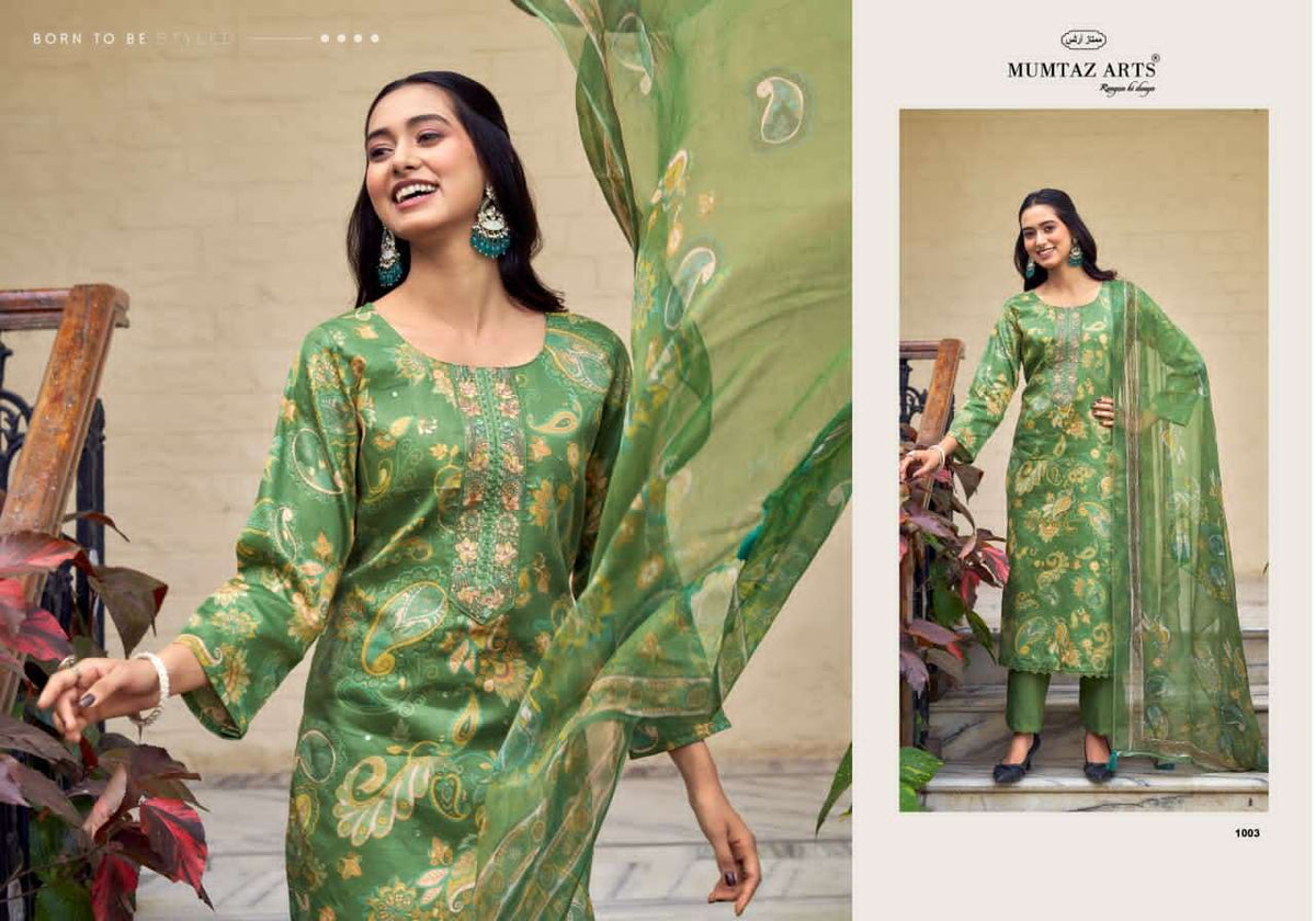 Mumtaz Arts Siya Silk Jam Satin Pakistani Suit - Amrah Wholesale