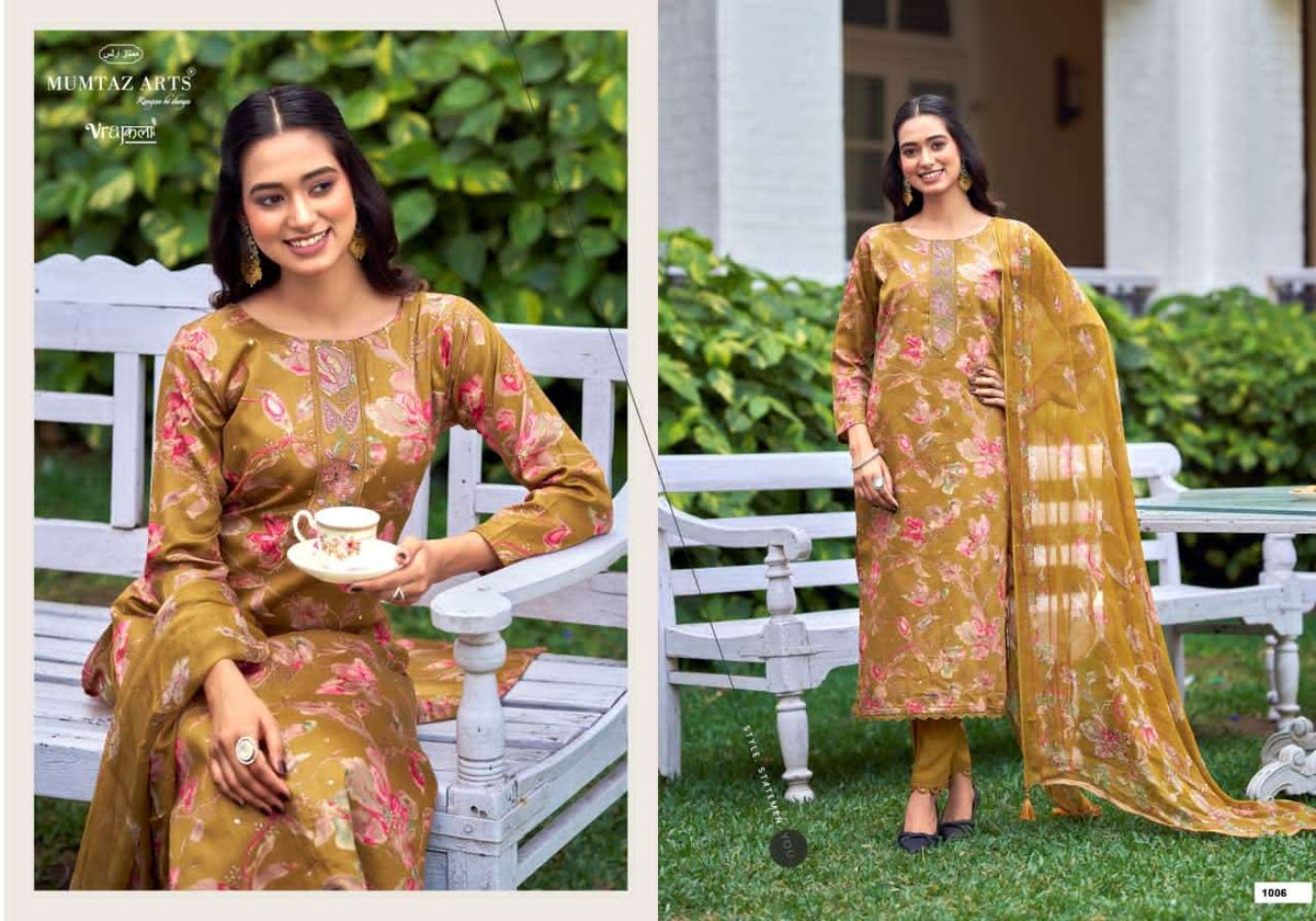Mumtaz Arts Siya Silk Jam Satin Pakistani Suit - Amrah Wholesale