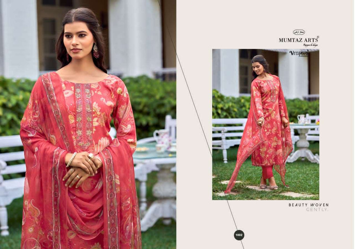 Mumtaz Arts Siya Silk Jam Satin Pakistani Suit - Amrah Wholesale