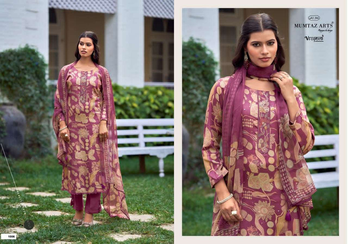 Mumtaz Arts Siya Silk Jam Satin Pakistani Suit - Amrah Wholesale