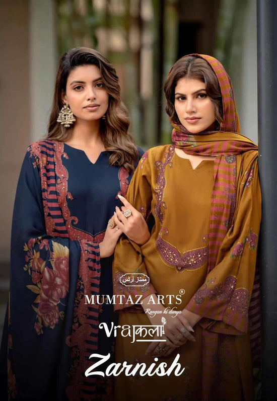 Mumtaz Arts Zarnish Viscose Pashmina Dress Material