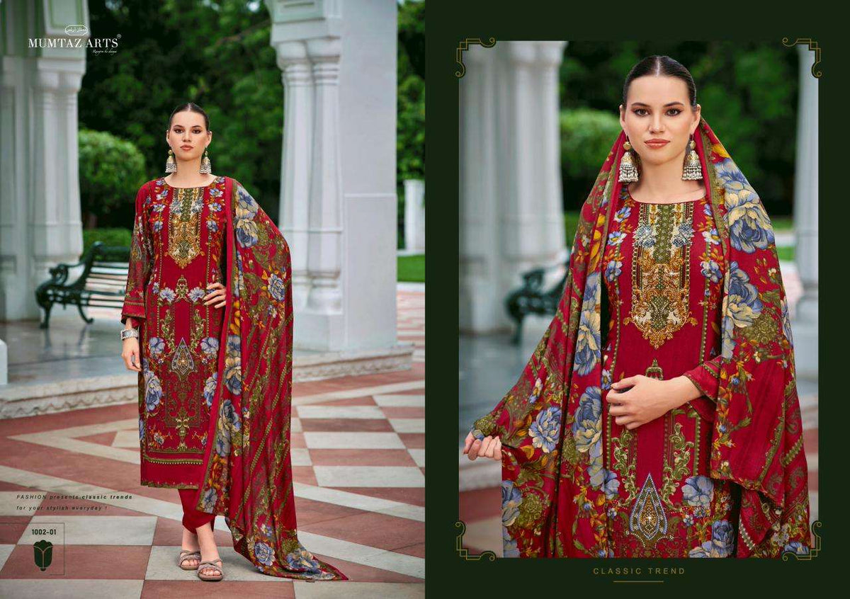 Mumtaz Arts Nafeeza Rayon Dress Material