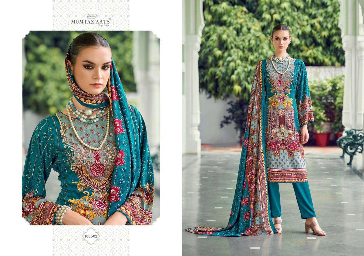 Mumtaz Arts Nafeeza Rayon Dress Material