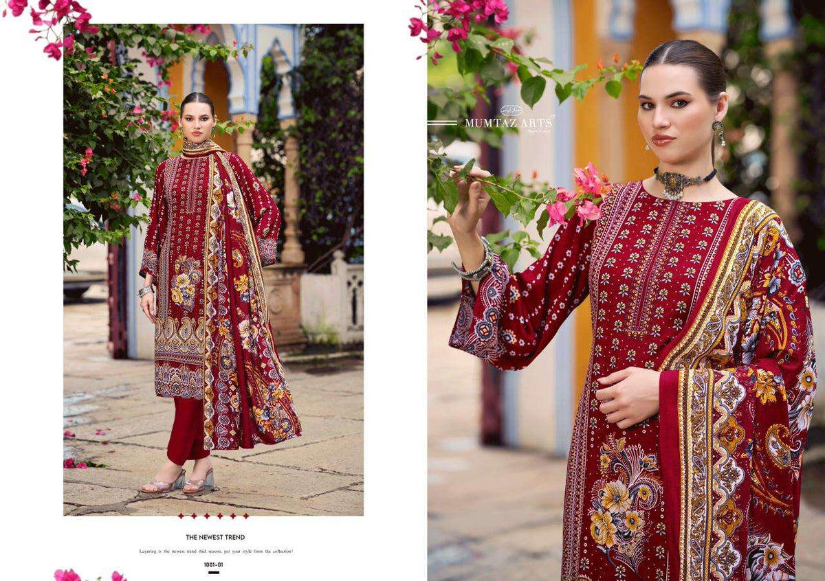 Mumtaz Arts Nafeeza Rayon Dress Material