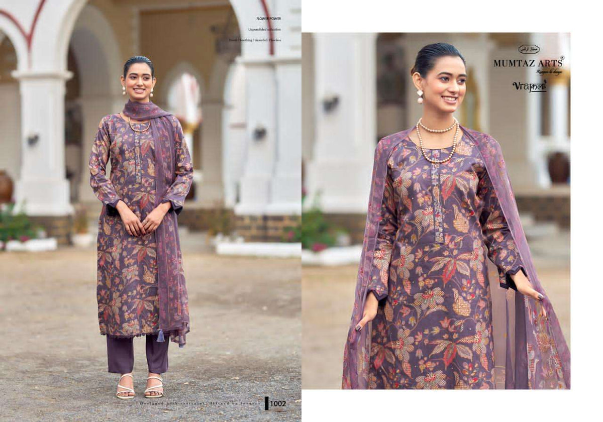 Mumtaz Arts Shivangi Satin Dress Material