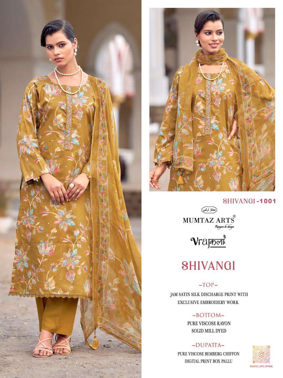 Mumtaz Arts Shivangi Satin Dress Material