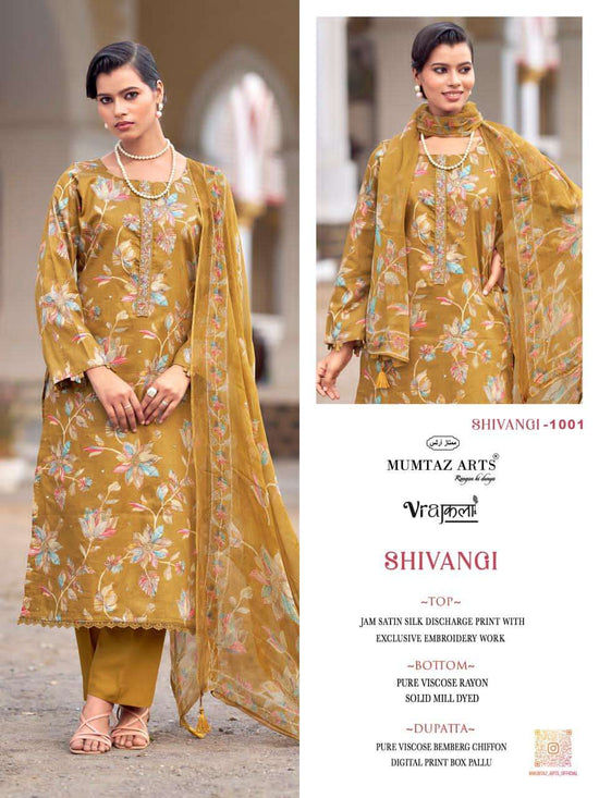 Mumtaz Arts Shivangi Satin Dress Material