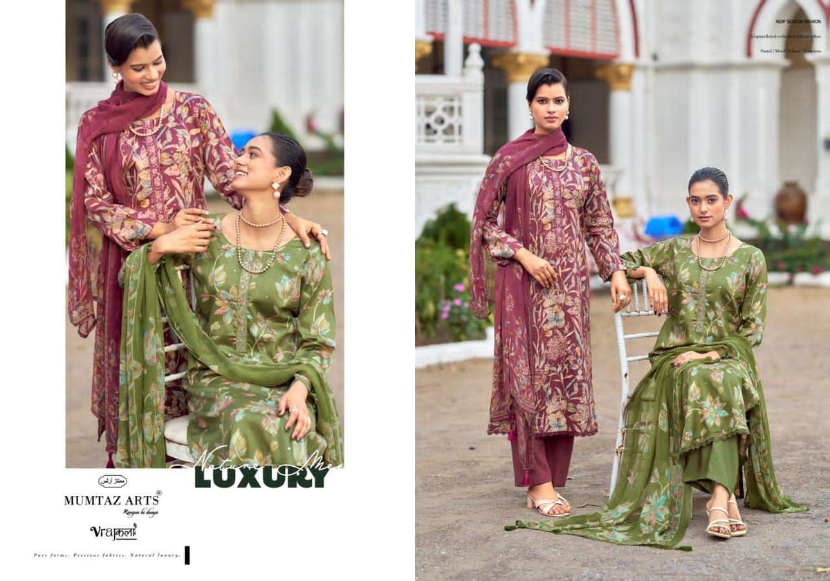 Mumtaz Arts Shivangi Satin Dress Material