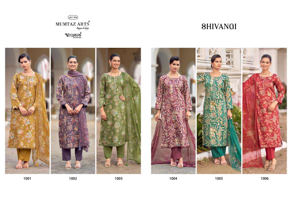 Mumtaz Arts Shivangi Satin Dress Material