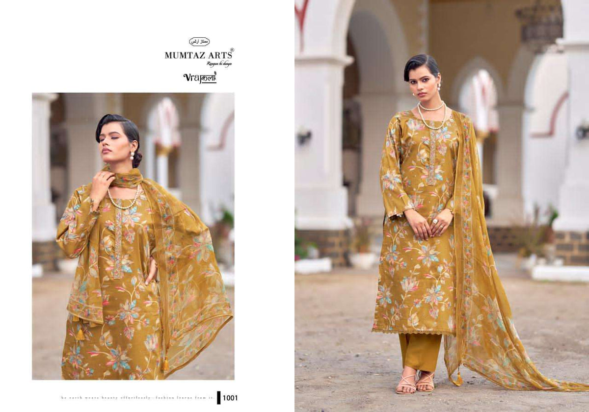 Mumtaz Arts Shivangi Satin Dress Material