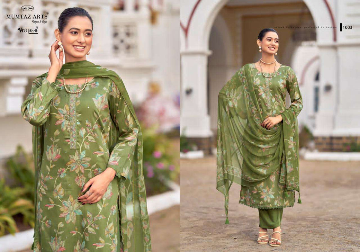 Mumtaz Arts Shivangi Satin Dress Material