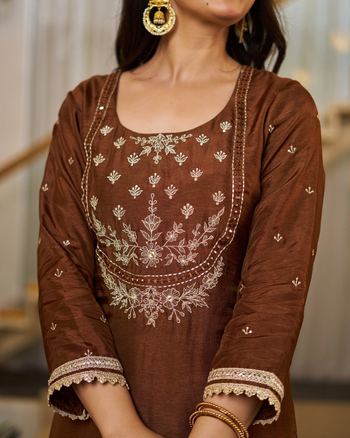 Amrah Wholesale Mv 661 Kurti Pant Dupatta Set - Amrah Wholesale