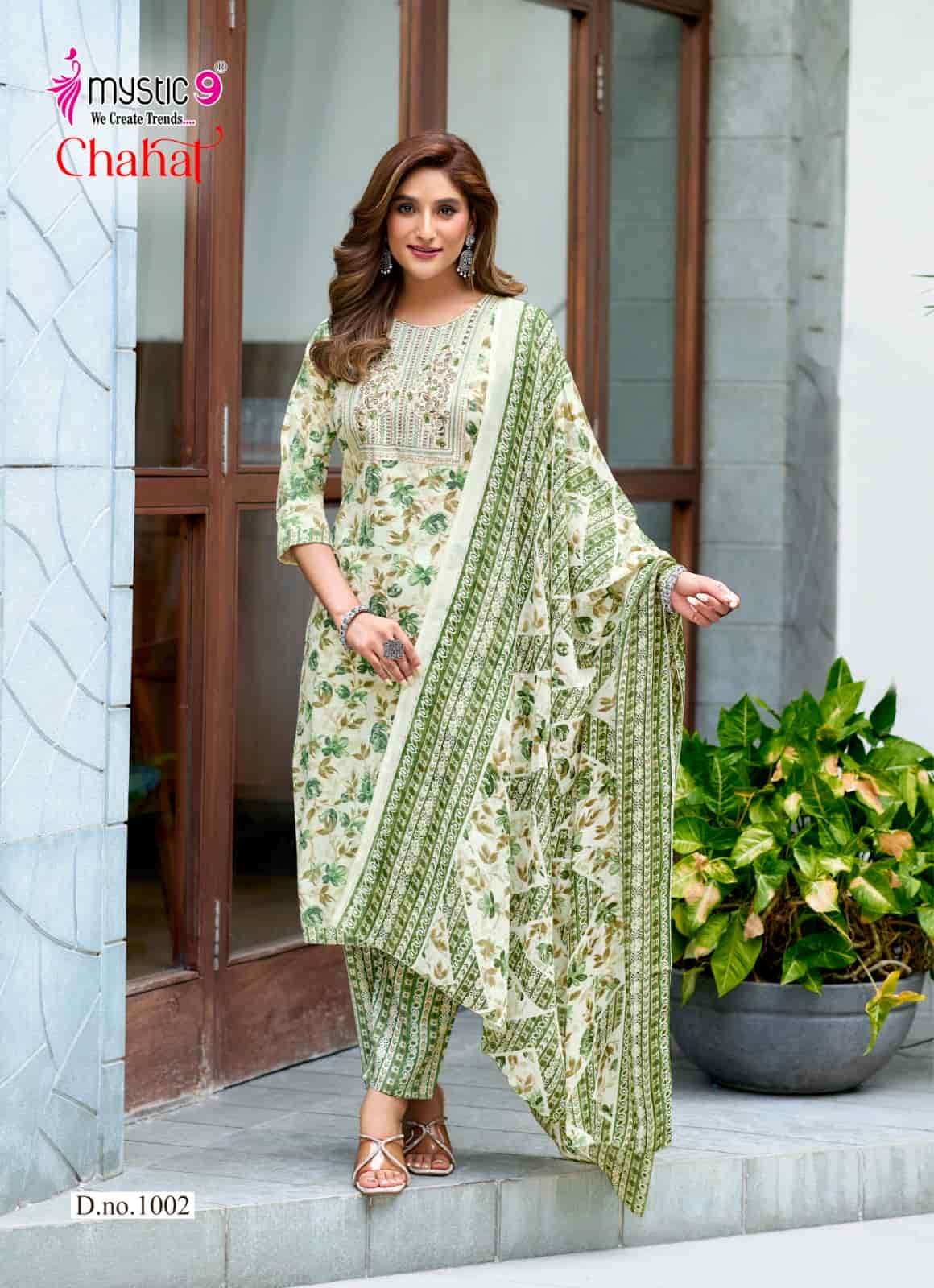 Mystic 9 Chahat Vol 1 Rayon Kurti Pant Dupatta Set