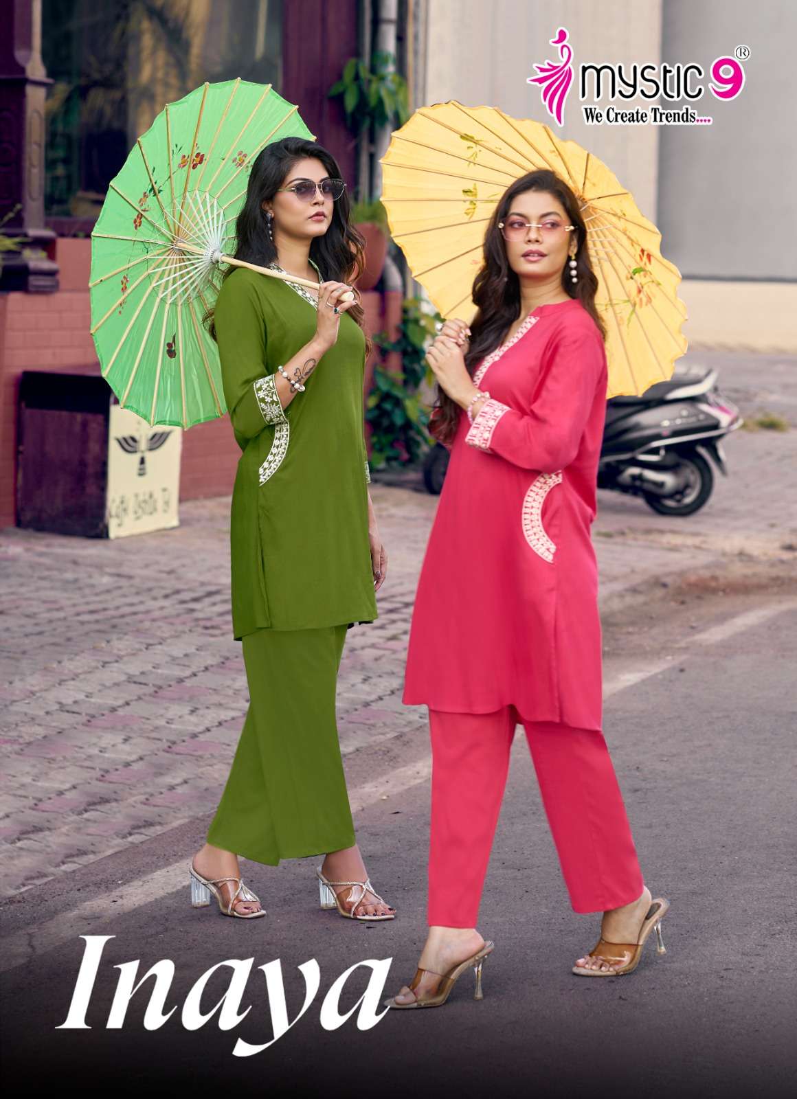 Mystic 9 Inaya Vol 1 Viscose Slub Lycra Co-Ord Set
