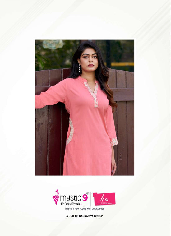 Mystic 9 Inaya Vol 1 Viscose Slub Lycra Co-Ord Set