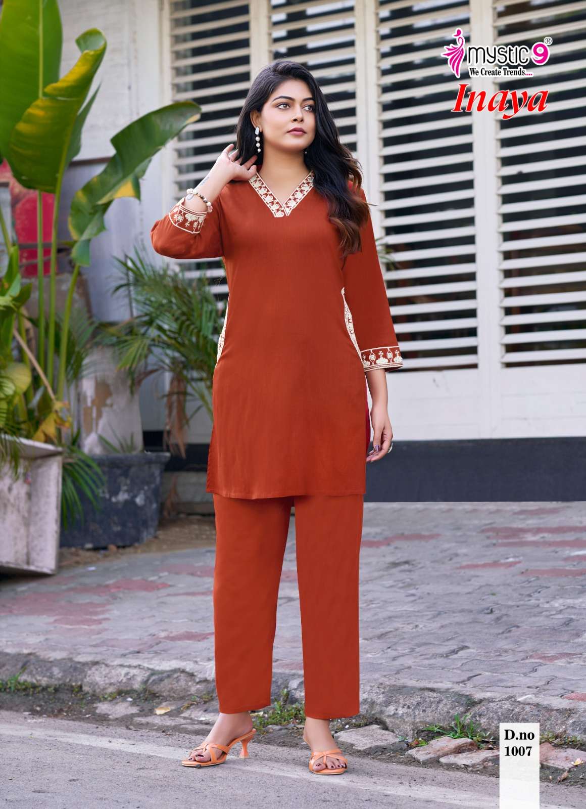 Mystic 9 Inaya Vol 1 Viscose Slub Lycra Co-Ord Set