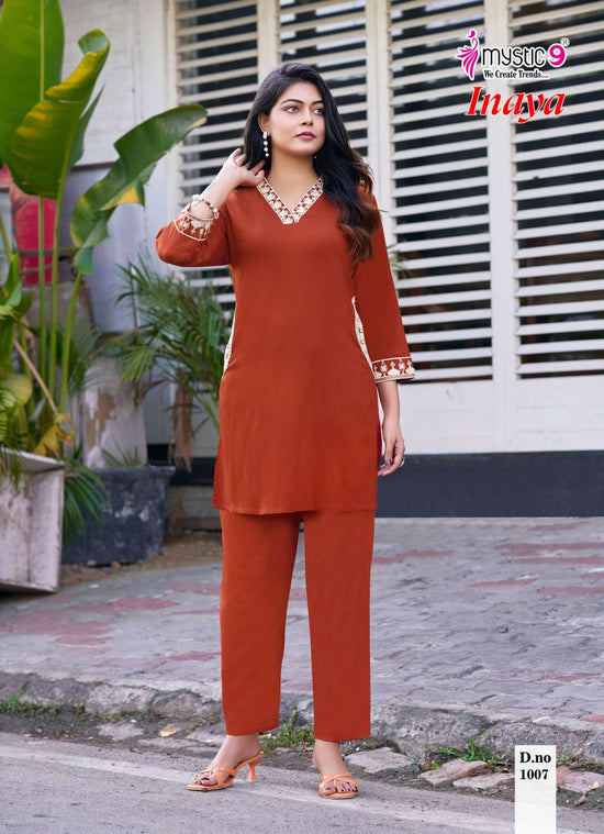 Mystic 9 Inaya Vol 1 Viscose Slub Lycra Co-Ord Set