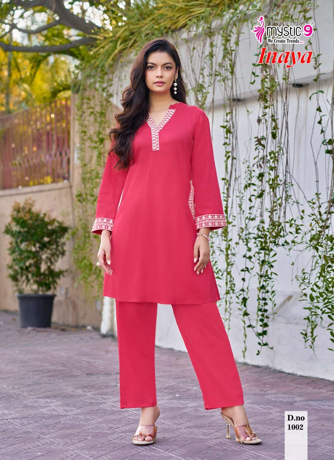 Mystic 9 Inaya Vol 1 Viscose Slub Lycra Co-Ord Set