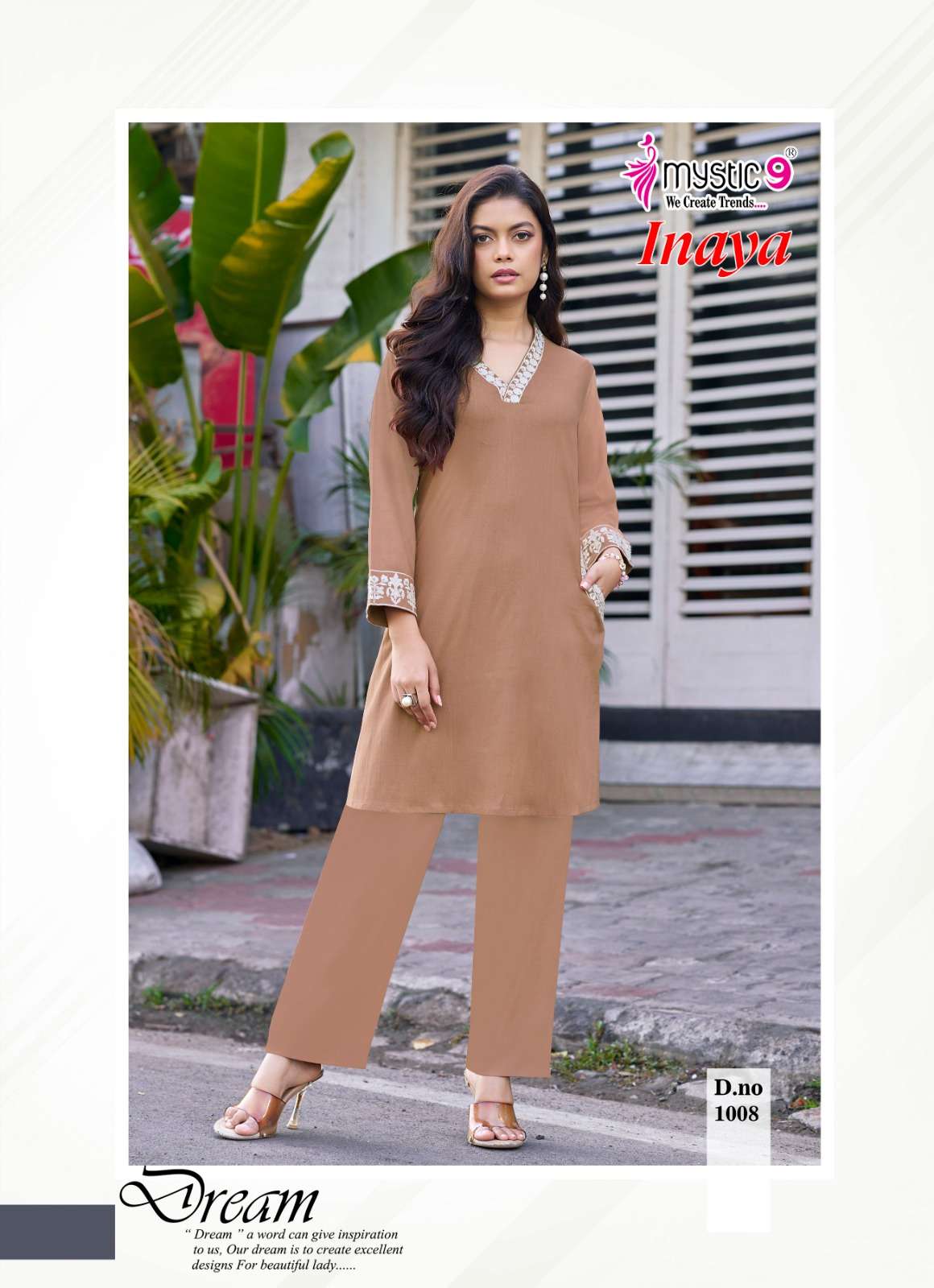 Mystic 9 Inaya Vol 1 Viscose Slub Lycra Co-Ord Set