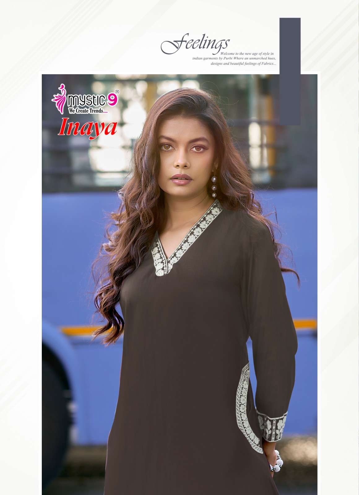 Mystic 9 Inaya Vol 1 Viscose Slub Lycra Co-Ord Set