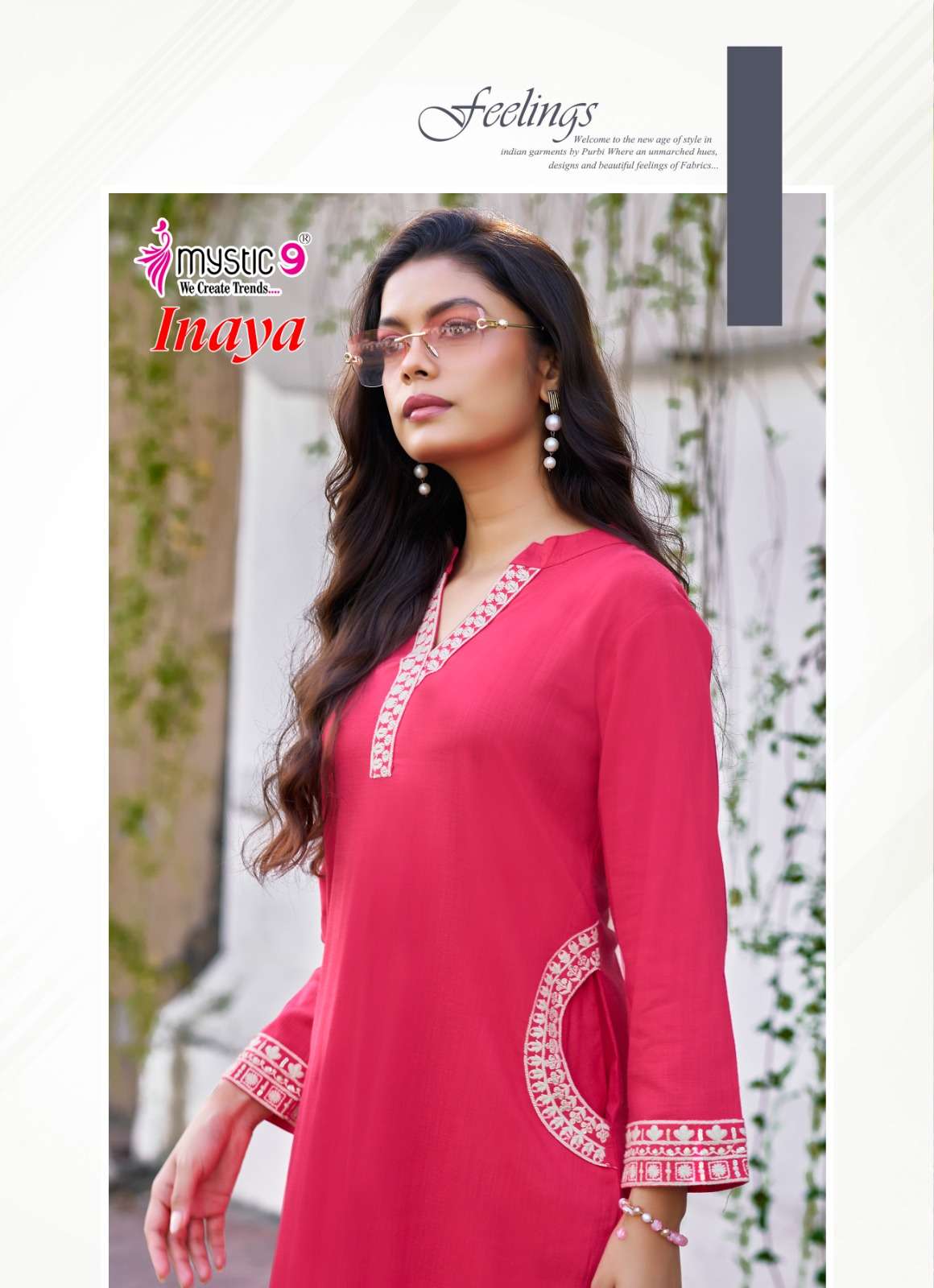 Mystic 9 Inaya Vol 1 Viscose Slub Lycra Co-Ord Set
