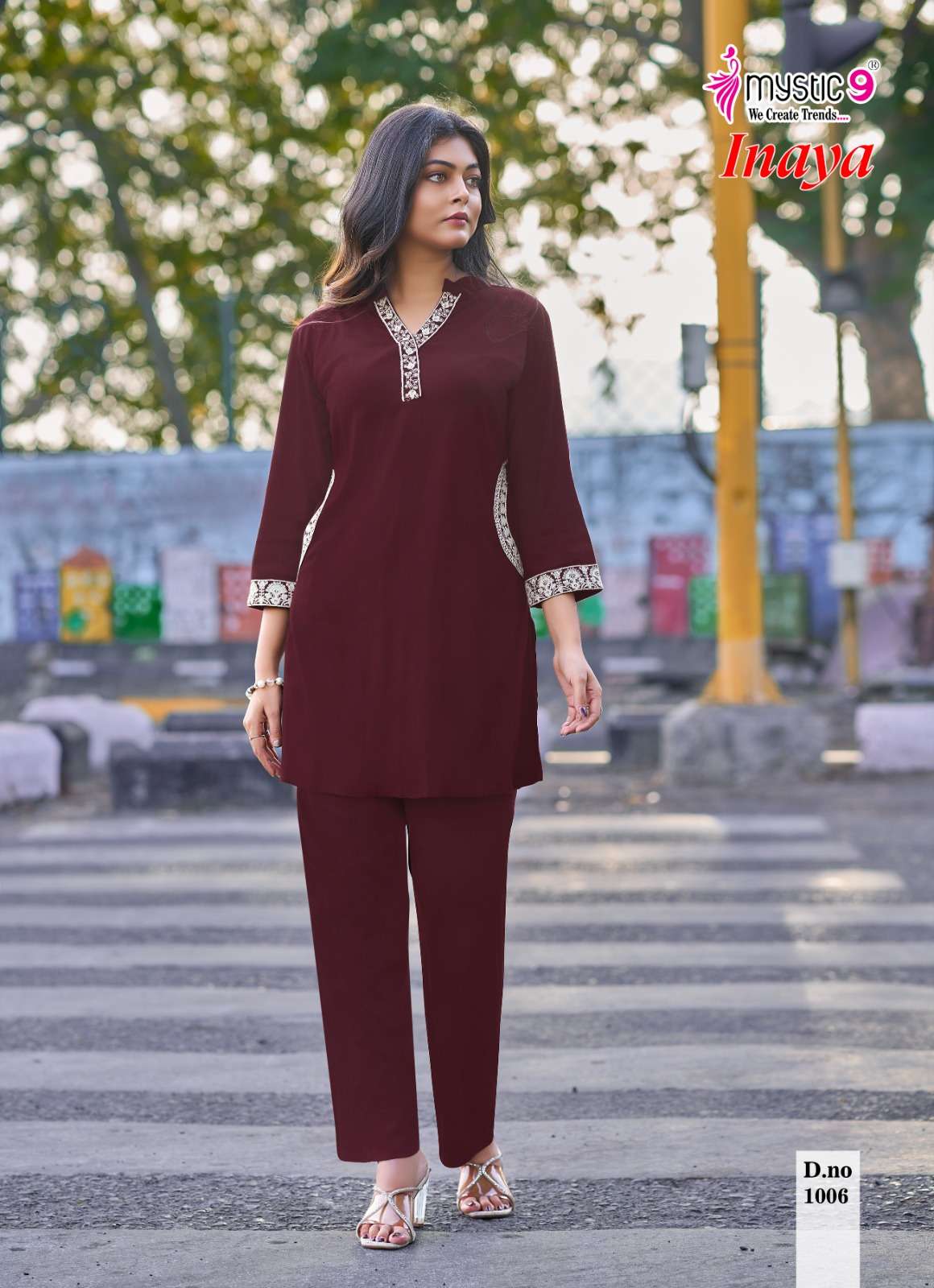 Mystic 9 Inaya Vol 1 Viscose Slub Lycra Co-Ord Set