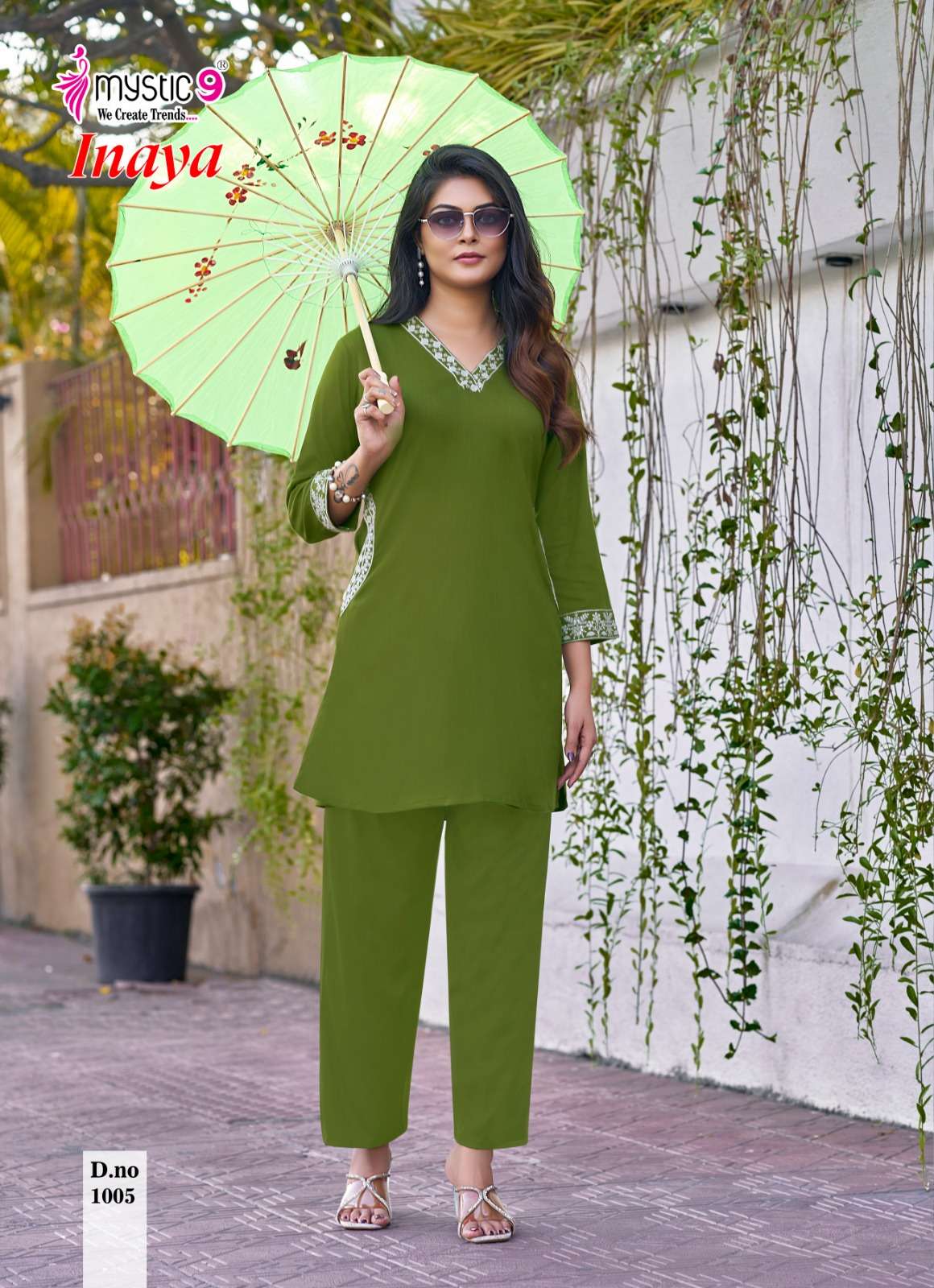 Mystic 9 Inaya Vol 1 Viscose Slub Lycra Co-Ord Set