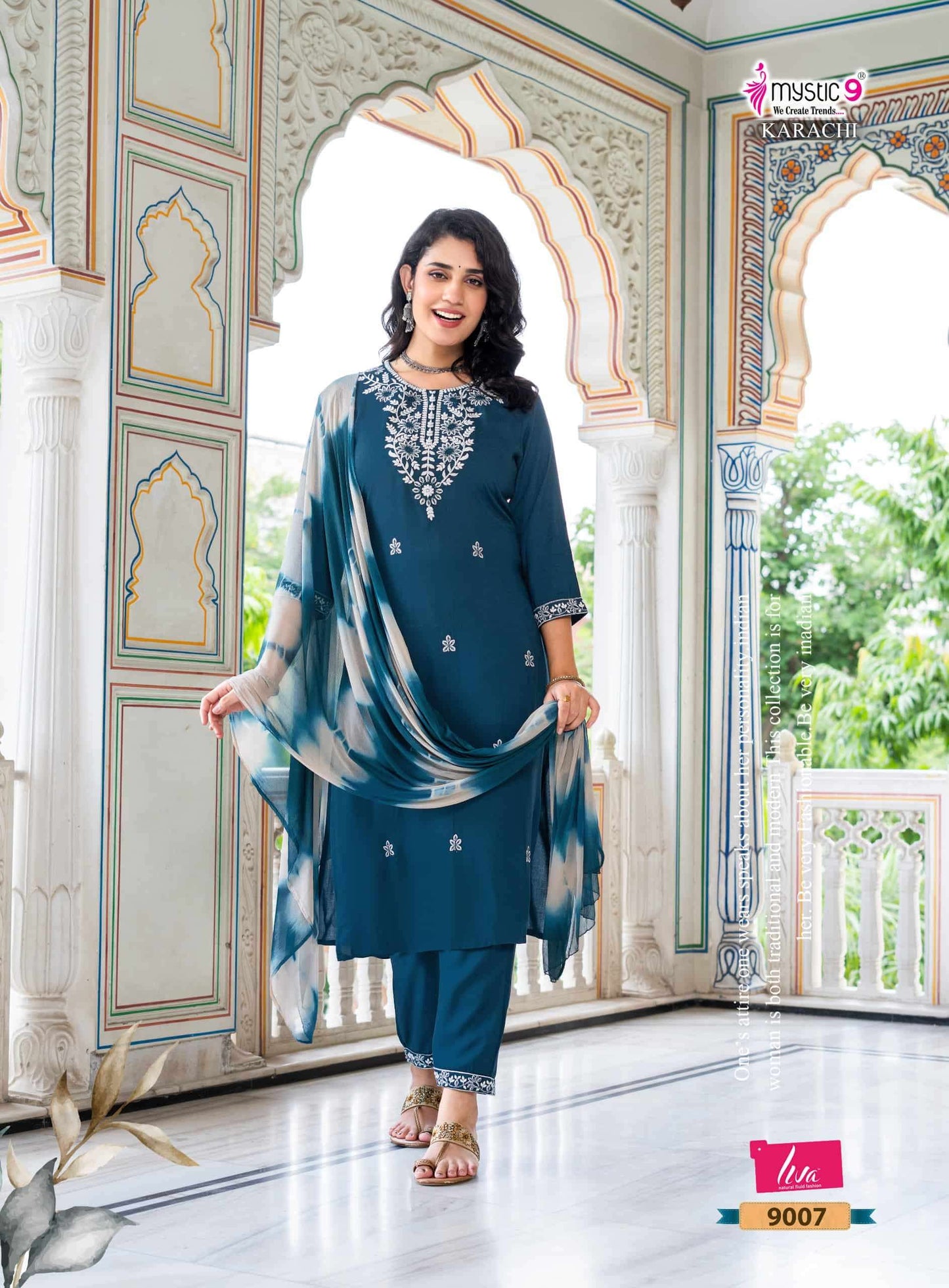 Mystic 9 Karachi Vol 9 Dresses Set Wholesale Catalogue - Amrah Wholesale