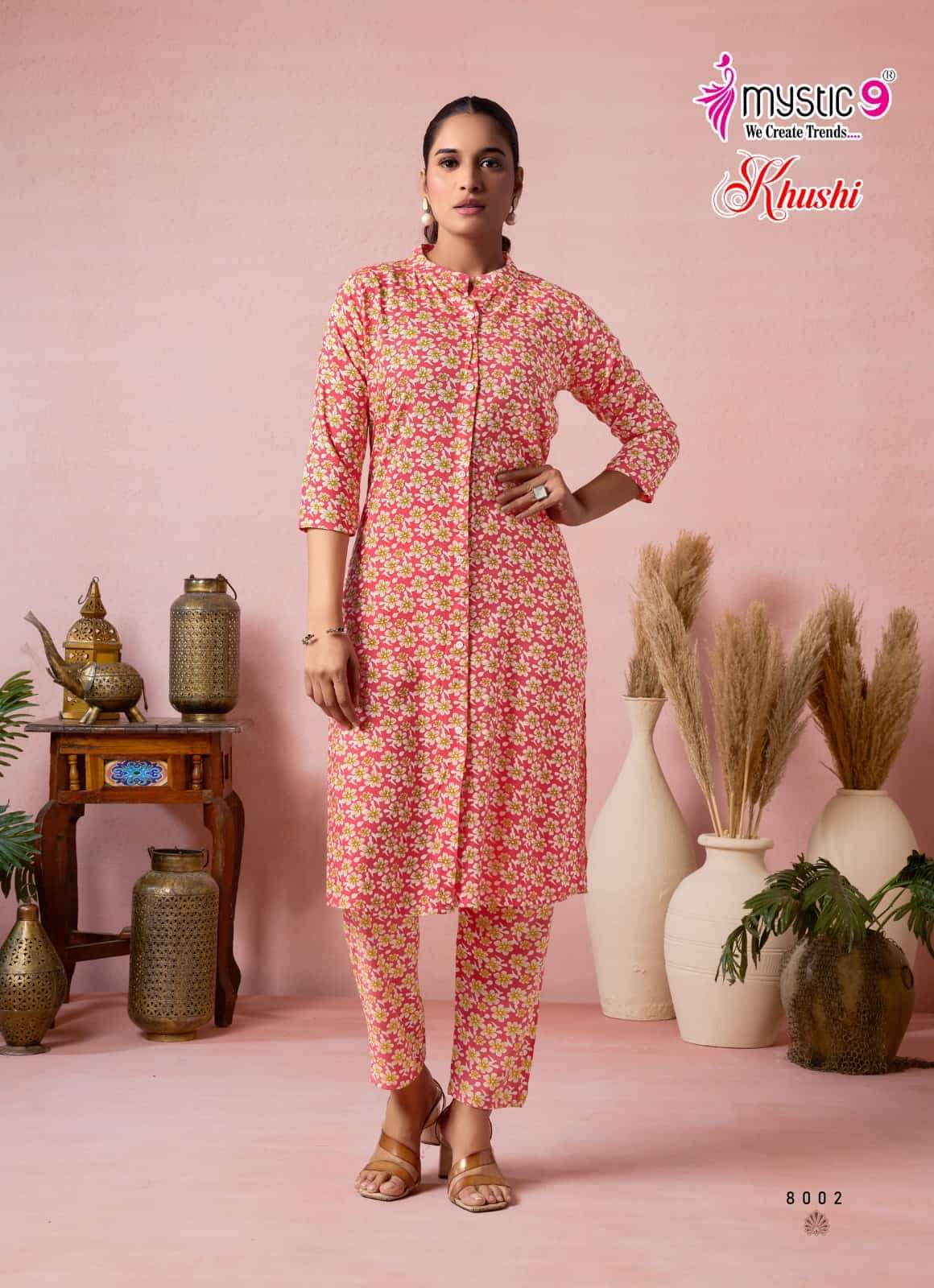 Mystic 9 Khushi Vol 8 Premium Viscose Co Ord Set