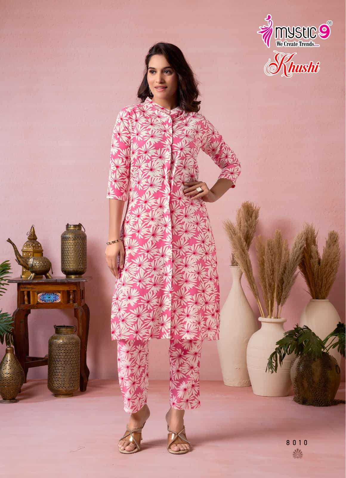 Mystic 9 Khushi Vol 8 Premium Viscose Co Ord Set