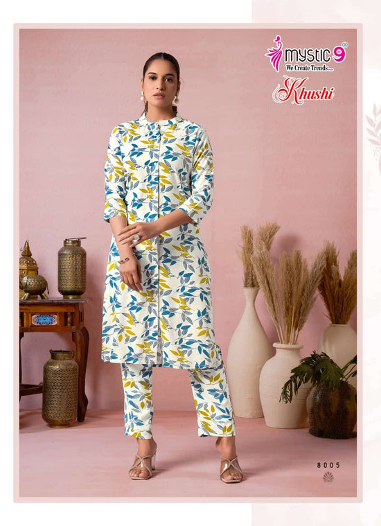 Mystic 9 Khushi Vol 8 Premium Viscose Co Ord Set