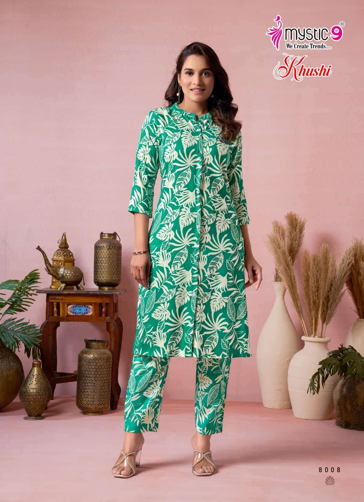Mystic 9 Khushi Vol 8 Premium Viscose Co Ord Set