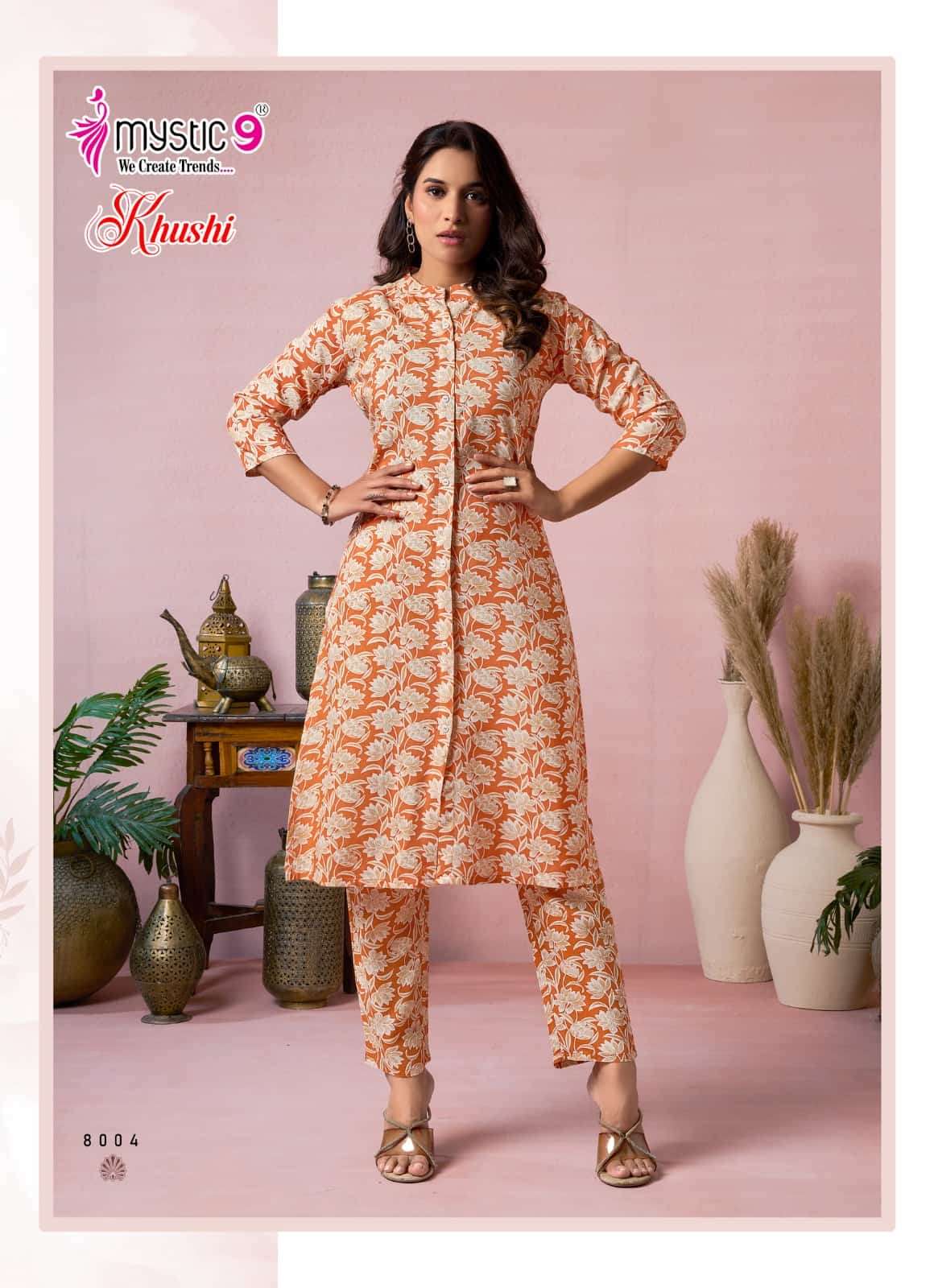 Mystic 9 Khushi Vol 8 Premium Viscose Co Ord Set