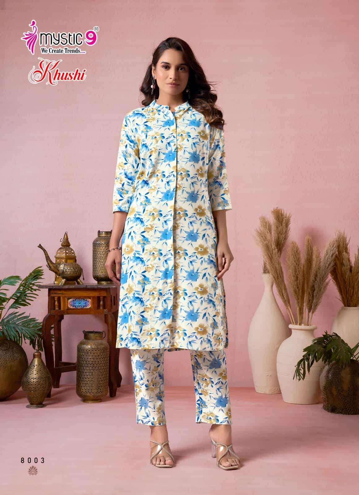 Mystic 9 Khushi Vol 8 Premium Viscose Co Ord Set
