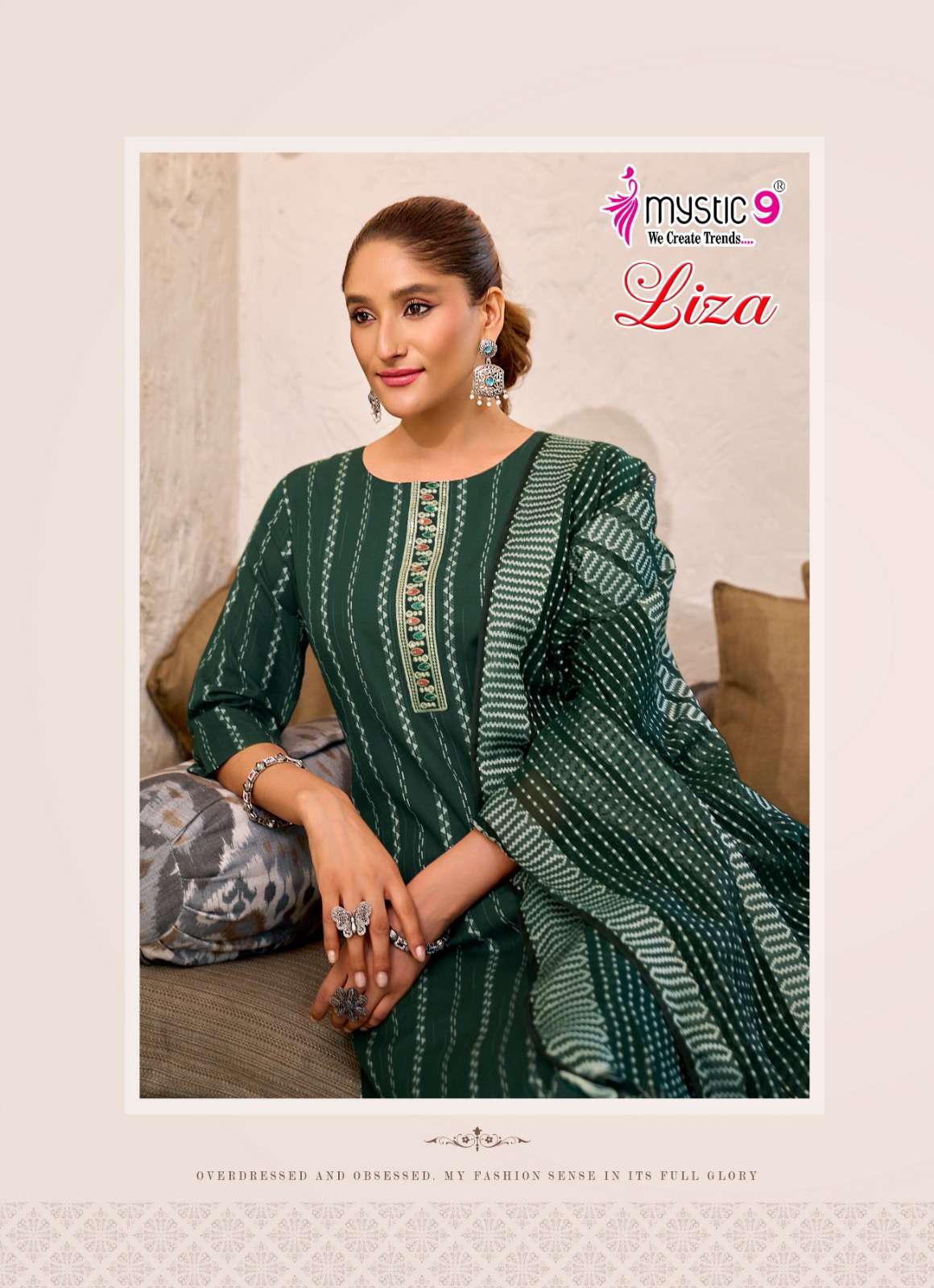 Mystic 9 Liza Vol 5 Handloom Cotton Kurti Pant Dupatta Set - Amrah Wholesale