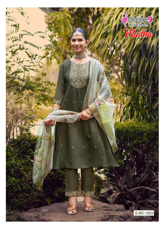 Mystic 9 Madhu Vol 1 Mul Chanderi Salwar Suit Set
