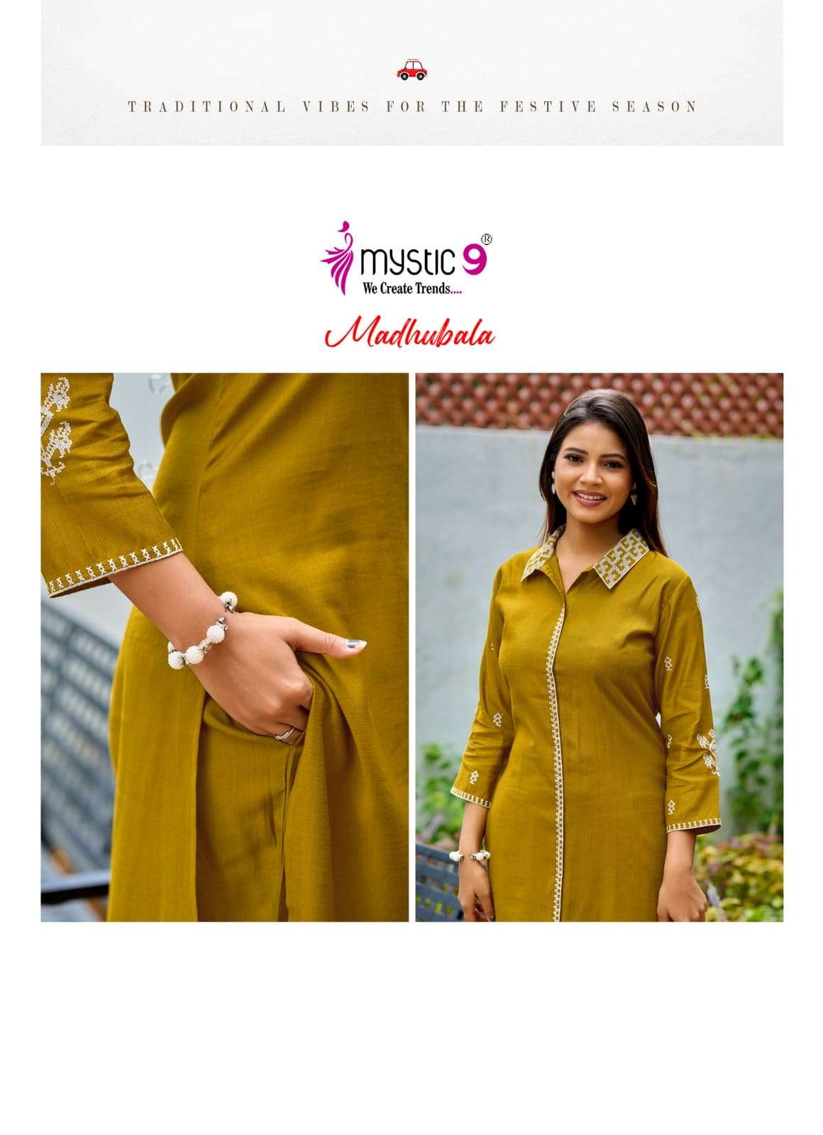 Mystic 9 Madhubala Vol 1 Vertican Co Ord Set