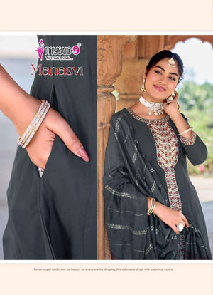 Mystic 9 Manasvi Vol 1 Kurti Set Wholesale Catalogue - Amrah Wholesale