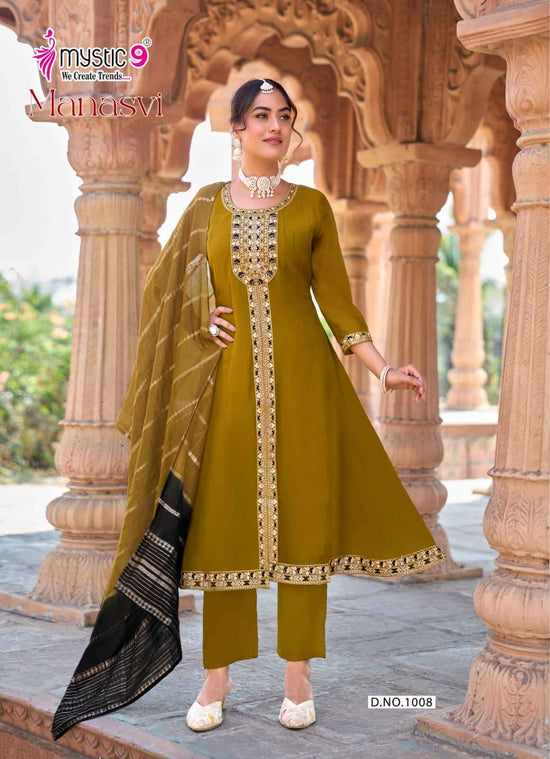 Mystic 9 Manasvi Vol 1 Kurti Set Wholesale Catalogue - Amrah Wholesale